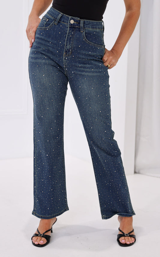 (PREORDER) Tanni Diamante Jeans - Blue