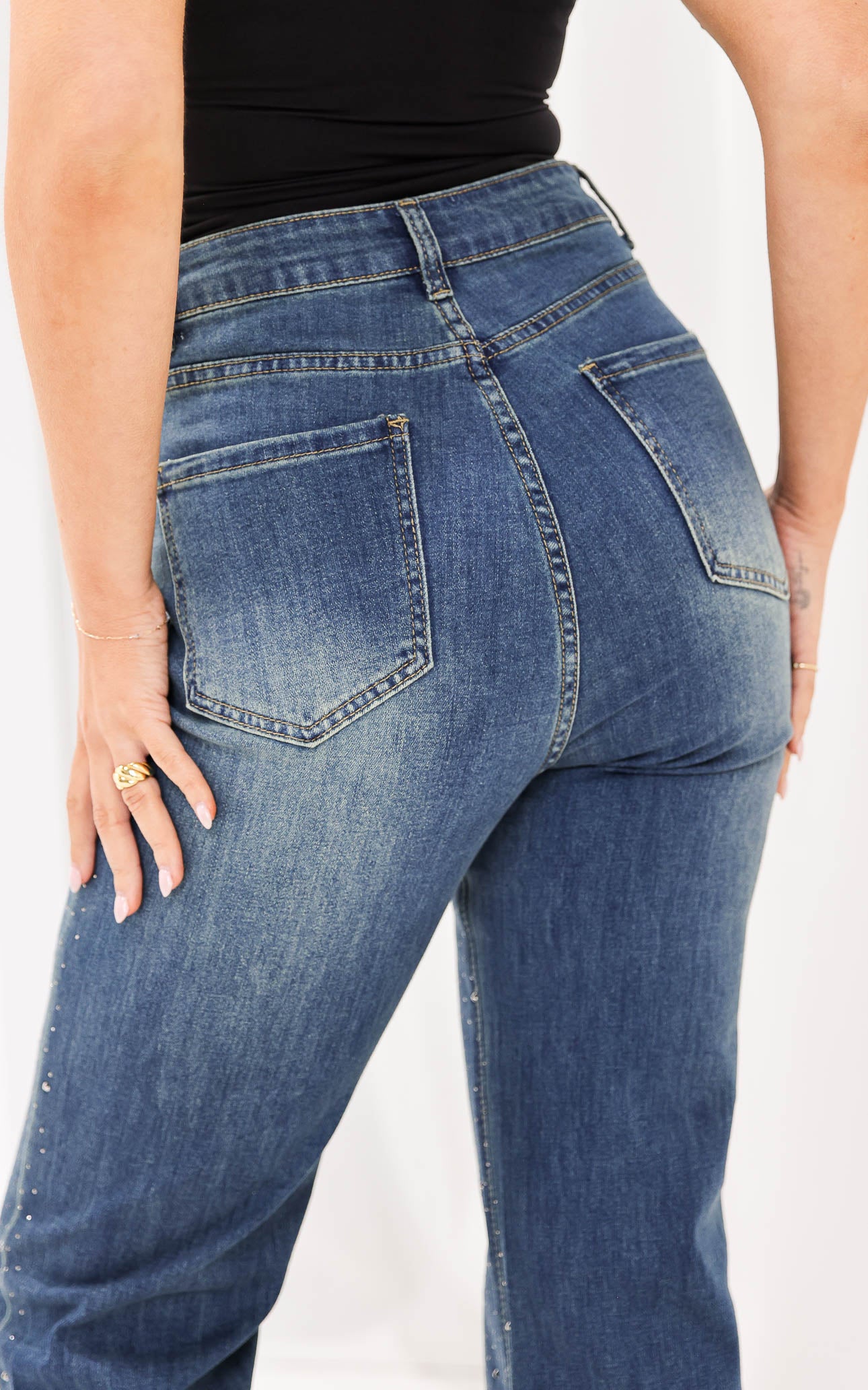 Tanni Diamante Jeans - Blue