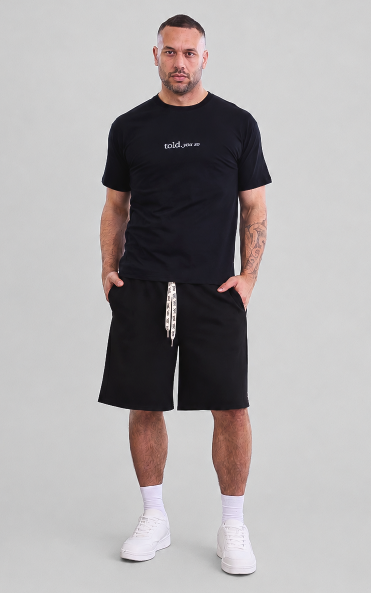 Tobi Unisex Boxy Shorts - Black