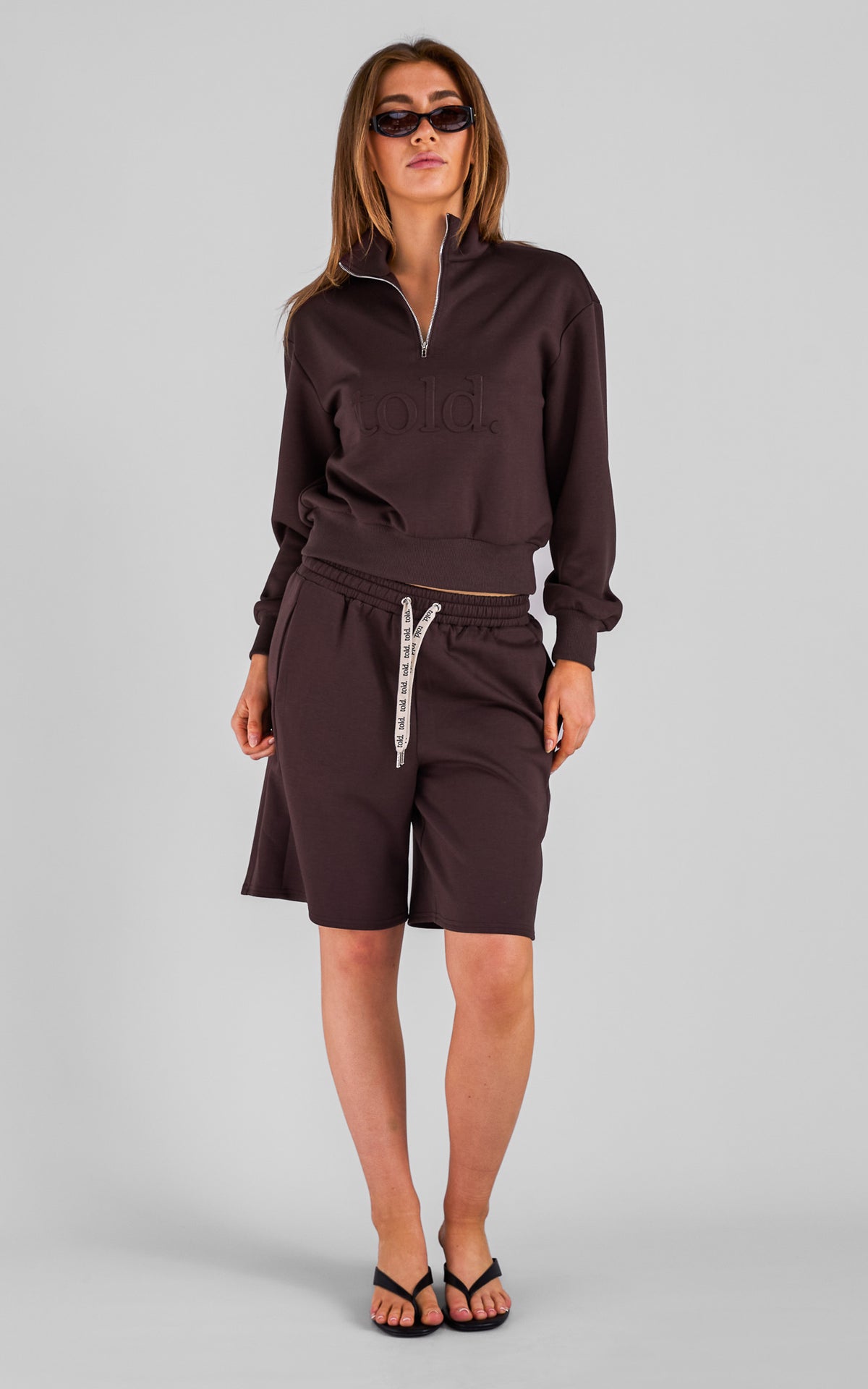 Tobi Unisex Boxy Shorts - Chocolate Brown