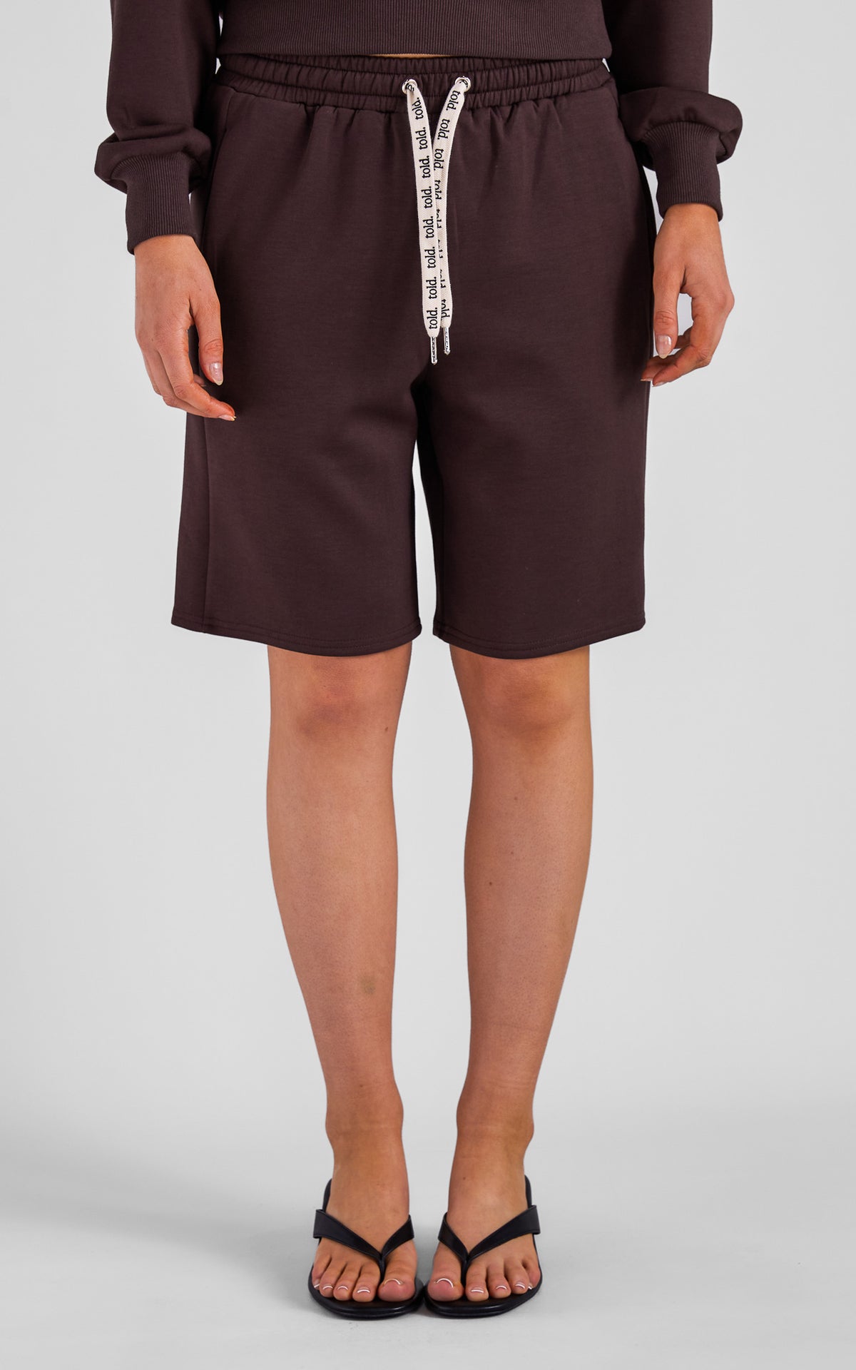 Tobi Unisex Boxy Shorts - Chocolate Brown