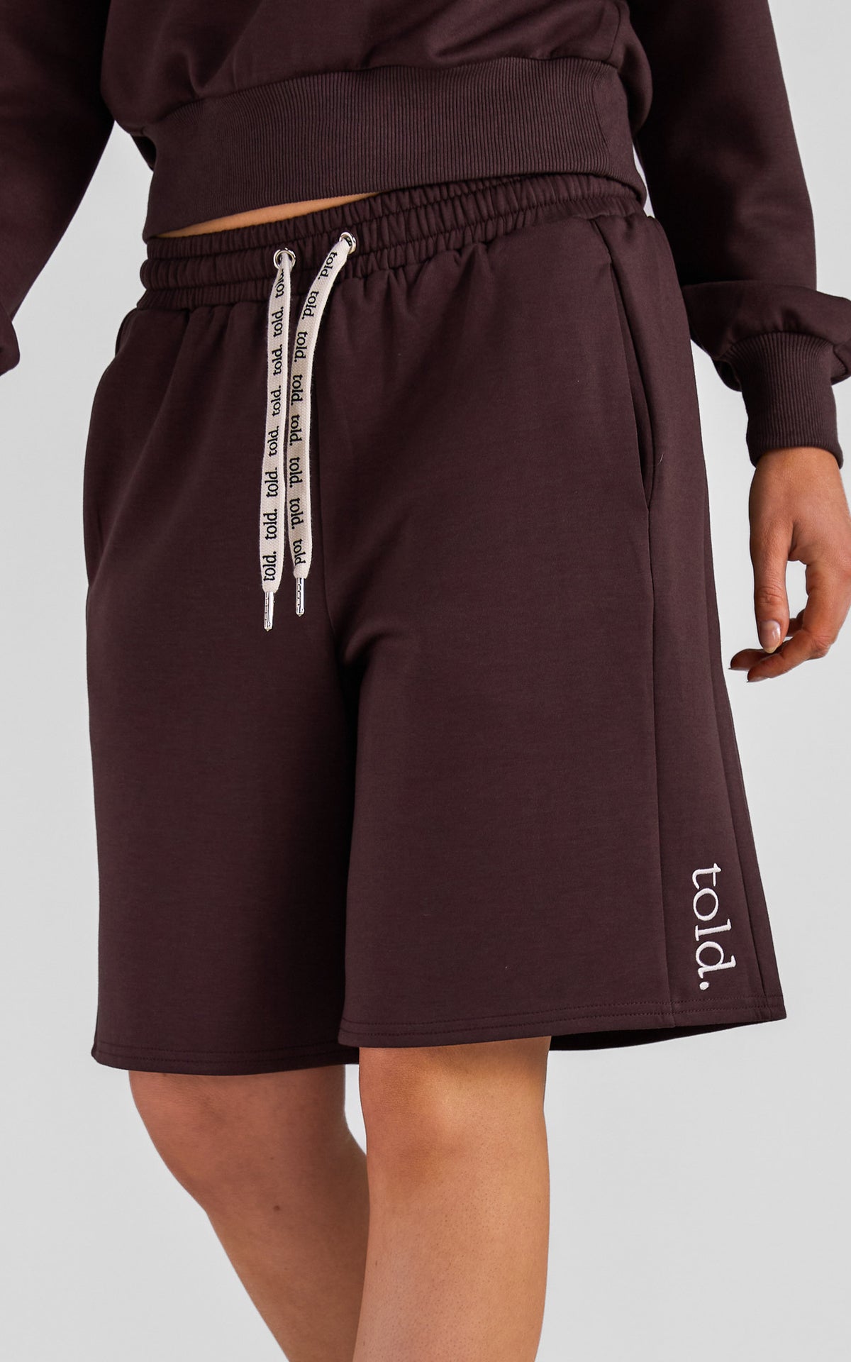 Tobi Unisex Boxy Shorts - Chocolate Brown