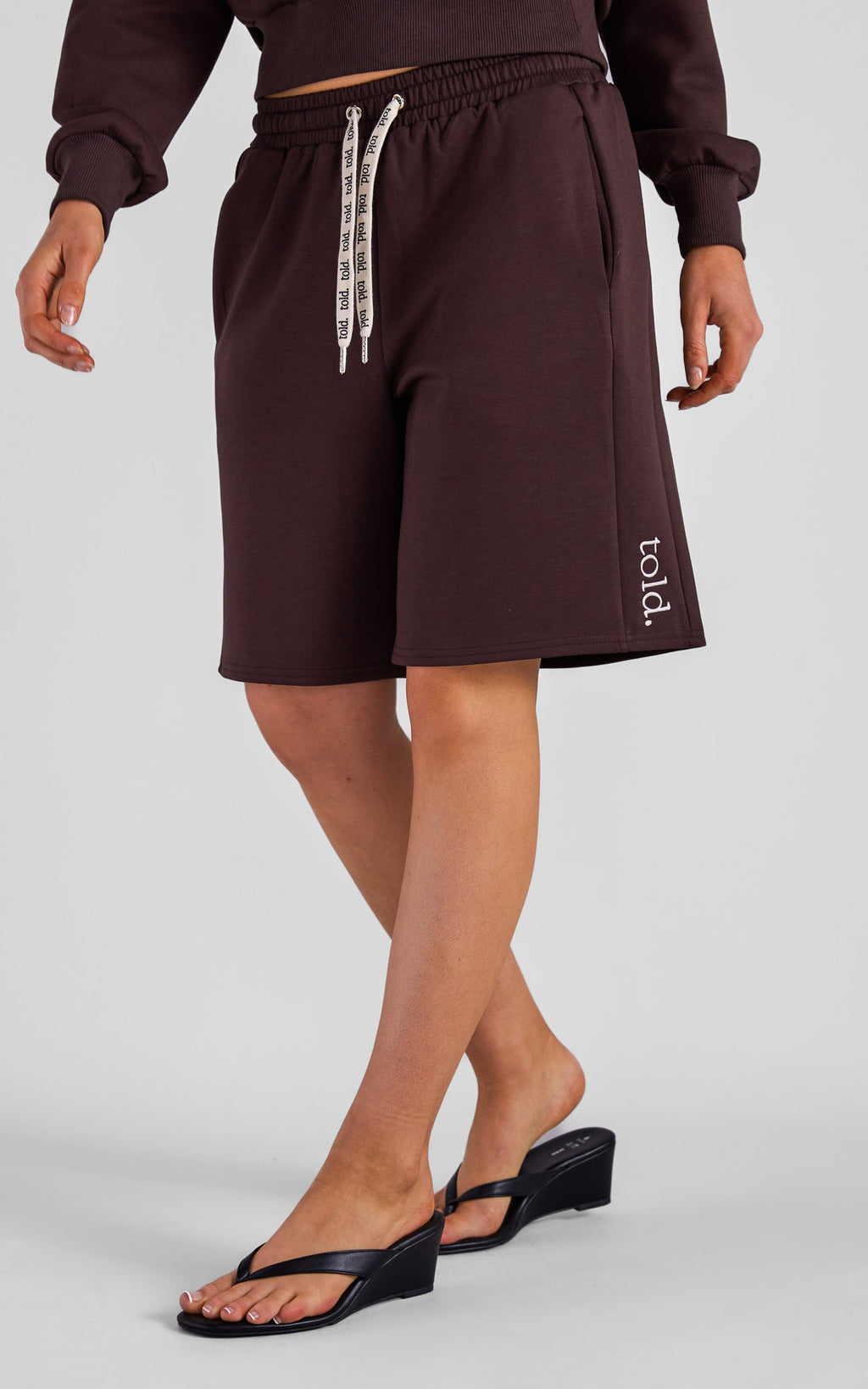 Tobi Unisex Boxy Shorts - Chocolate Brown