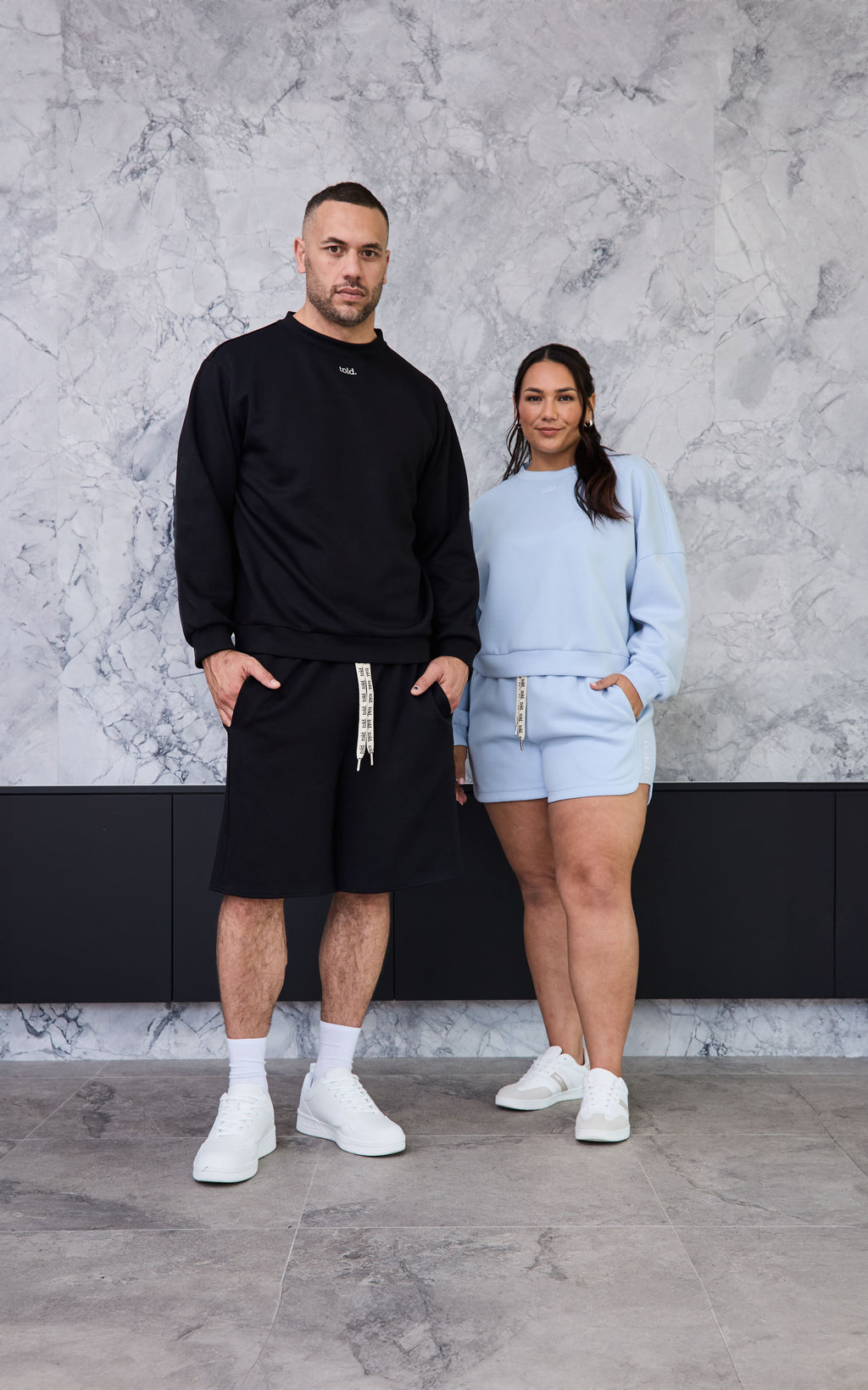 Rehka Crew Neck Jumper - Light Blue