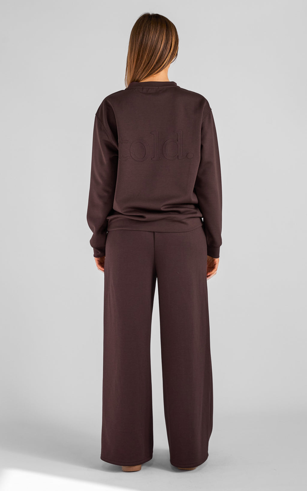Tobi Unisex Crew Neck Jumper - Chocolate Brown