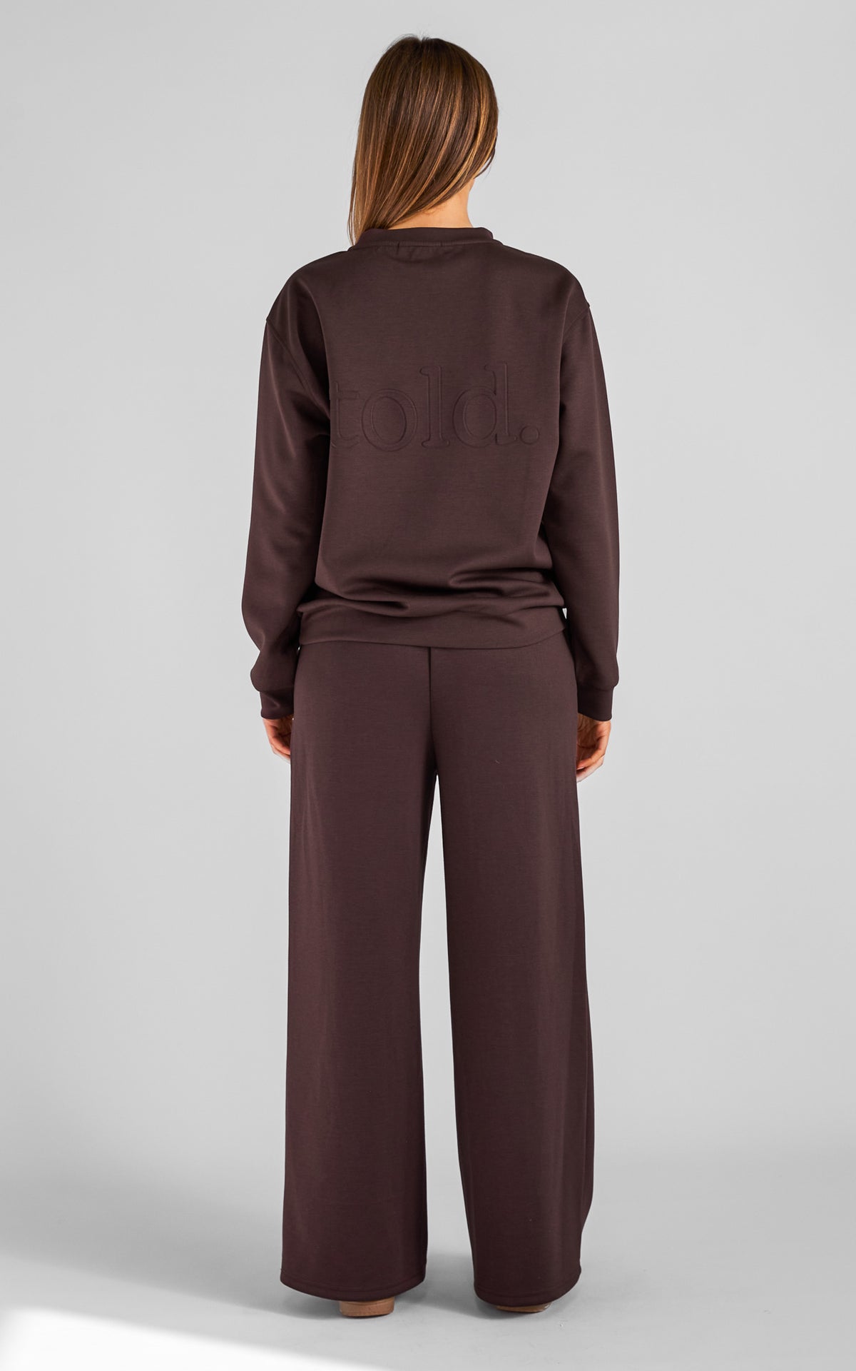 Tobi Unisex Crew Neck Jumper - Chocolate Brown