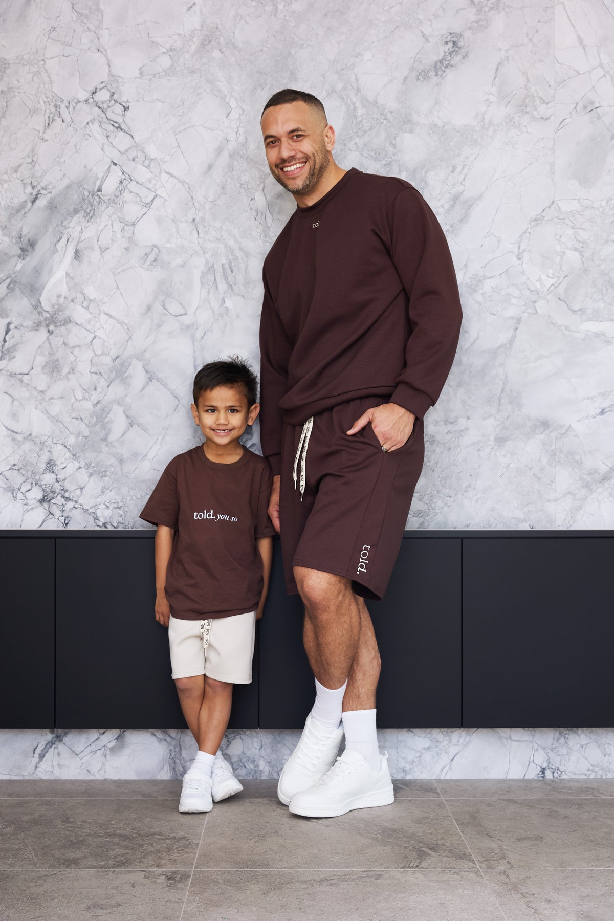Ricco Kids Tshirt - Chocolate Brown