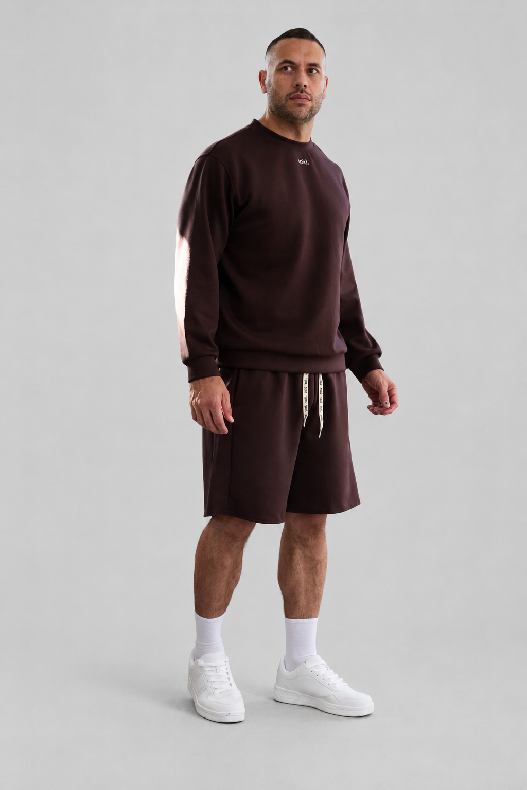 Tobi Unisex Crew Neck Jumper - Chocolate Brown