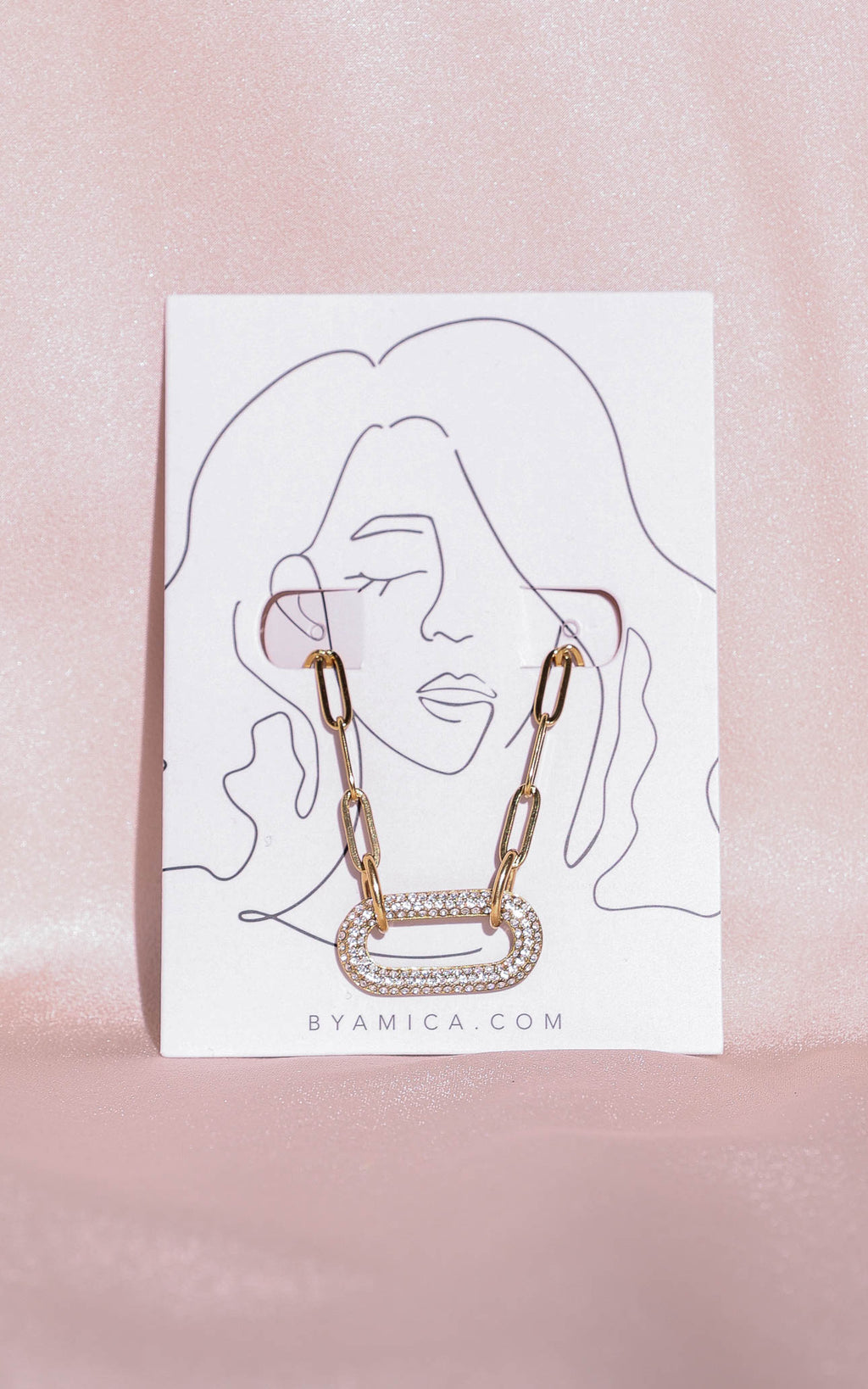 Twinka Bracelet - Gold Link Diamante