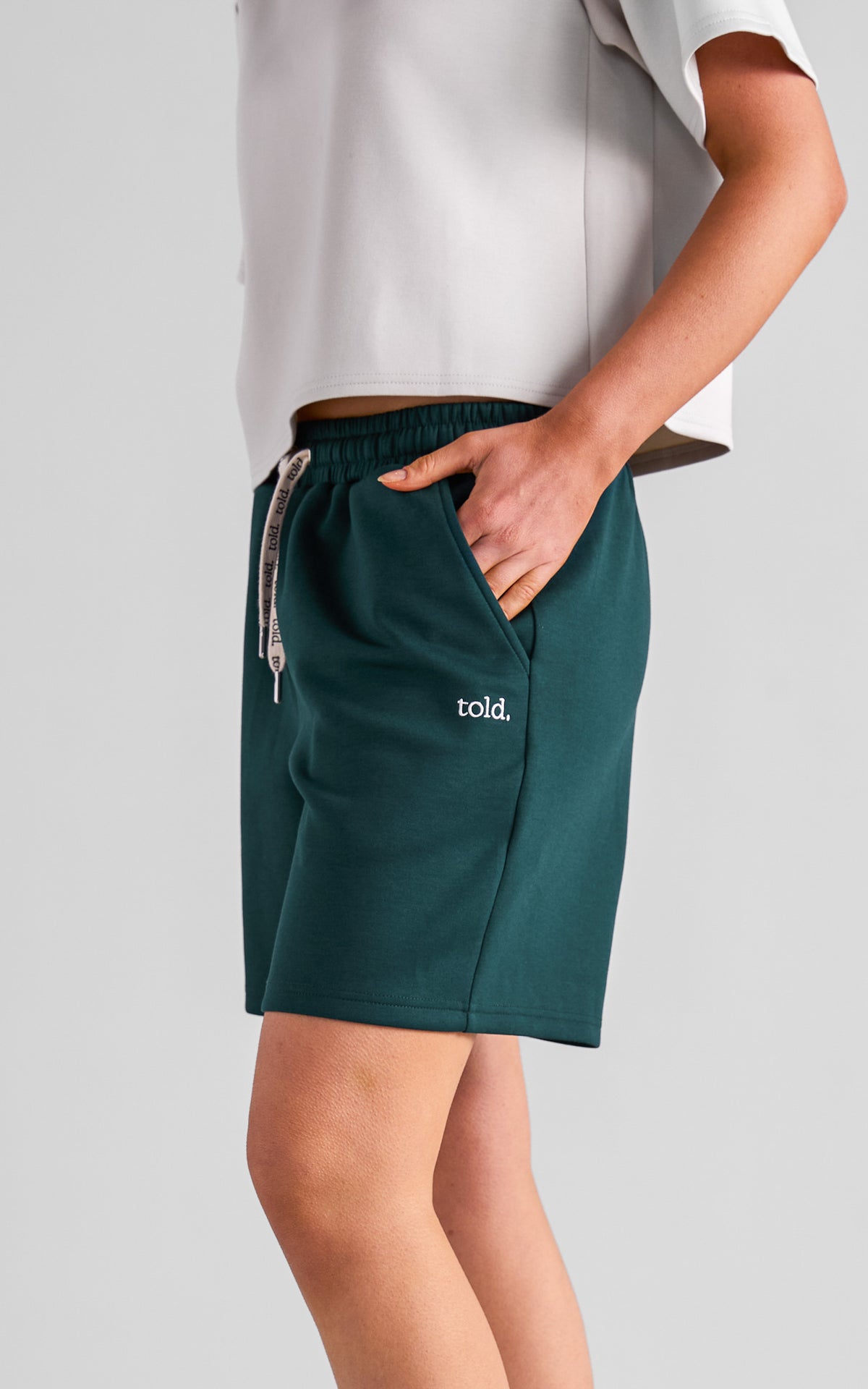 (PREORDER) Rich Unisex Shorts - Forest Green