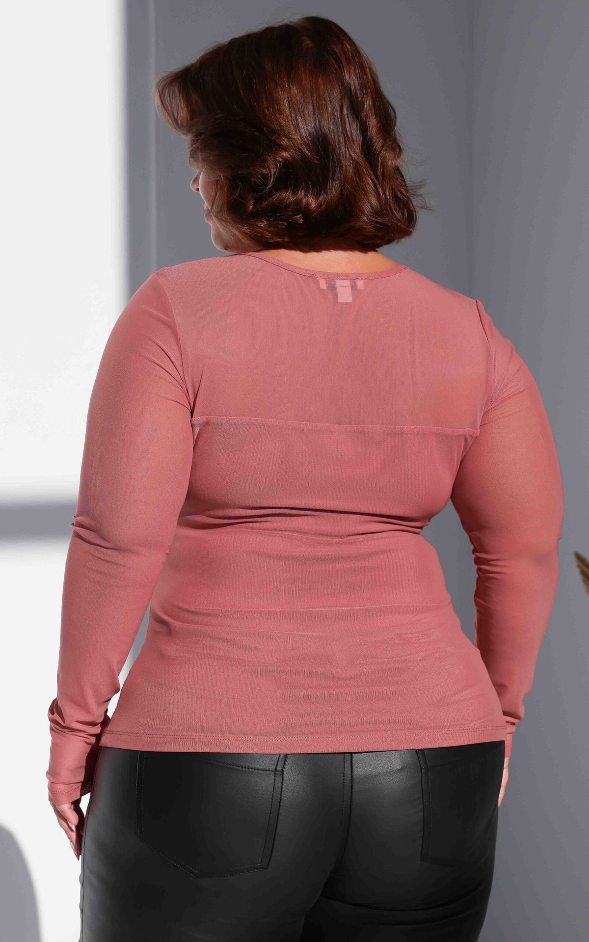 Veda Mesh Top - Rose