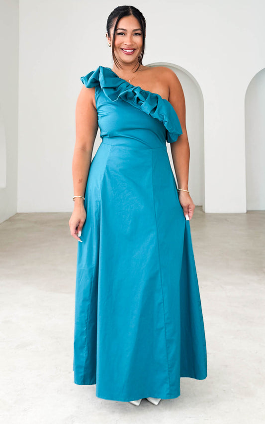 Vesper Maxi Dress - Teal Blue