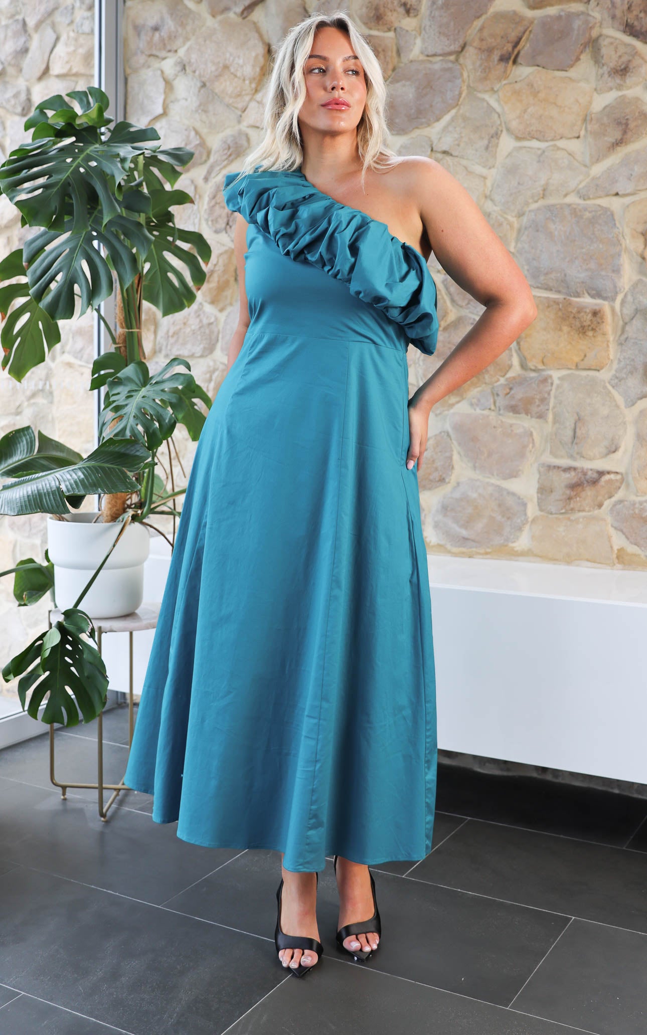 Vesper Maxi Dress - Teal Blue