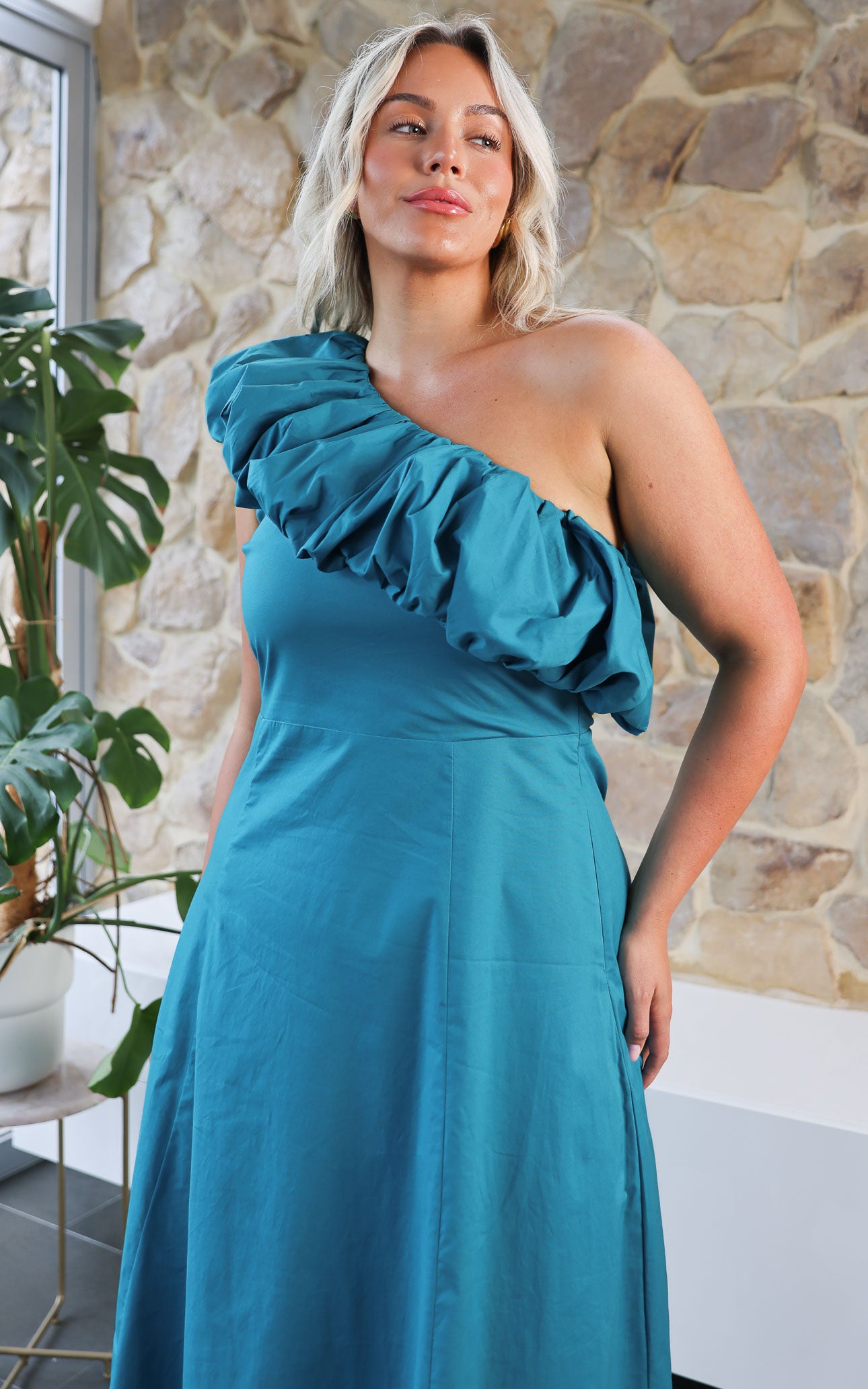 Vesper Maxi Dress - Teal Blue