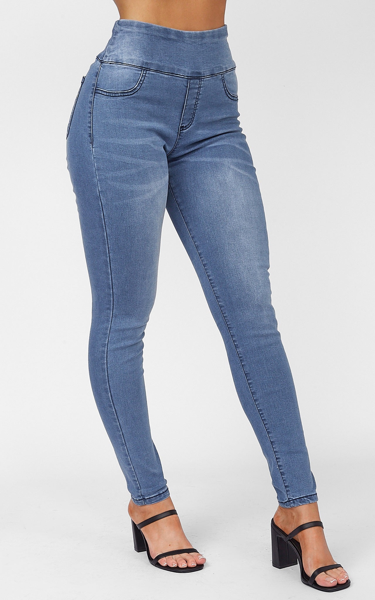 Vivian Jeggings - Mid Blue