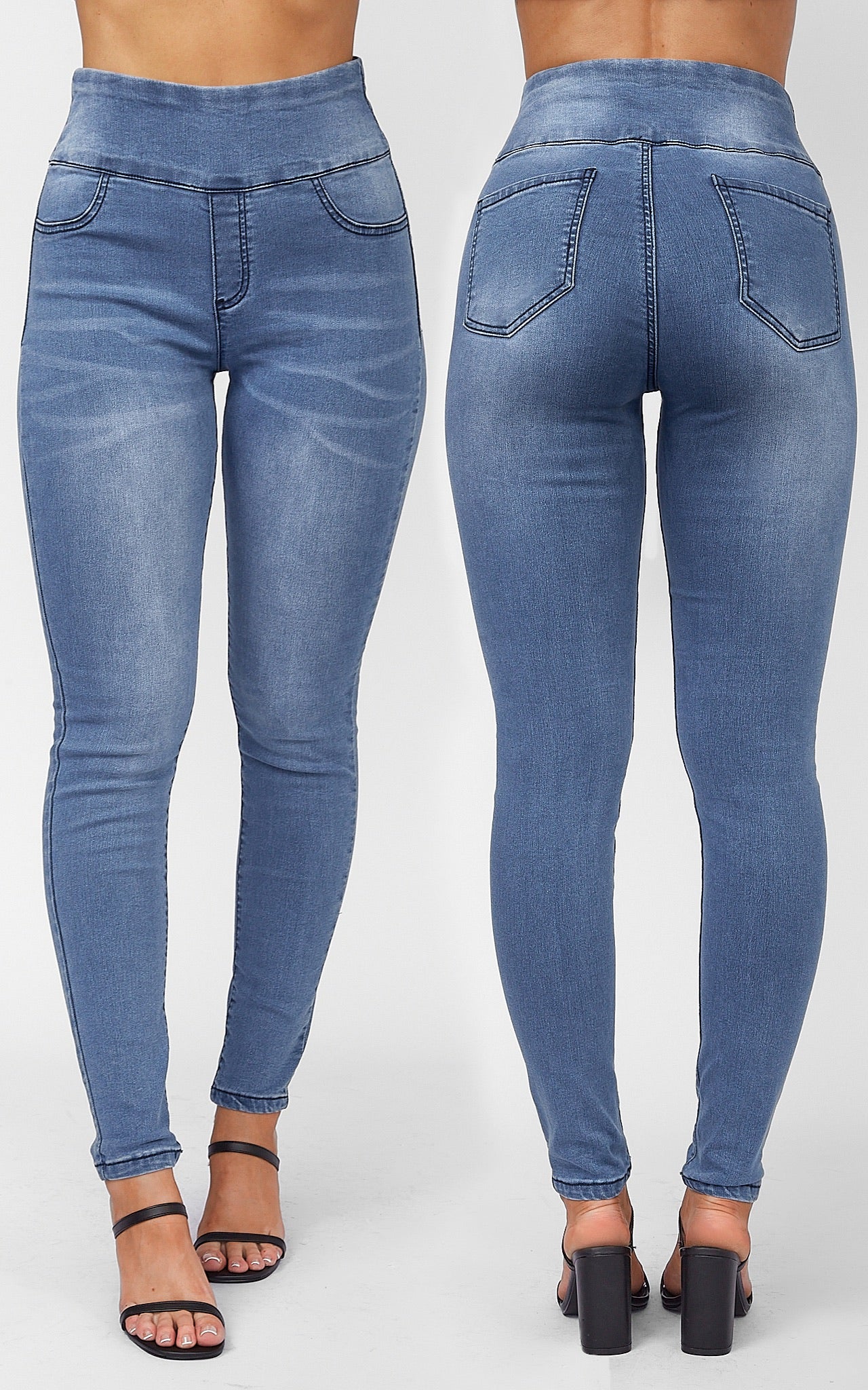 Vivian Jeggings - Mid Blue