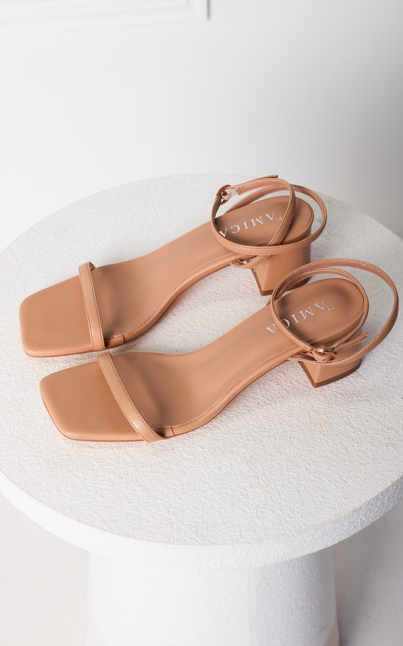 Vivica Block Heels - Nude