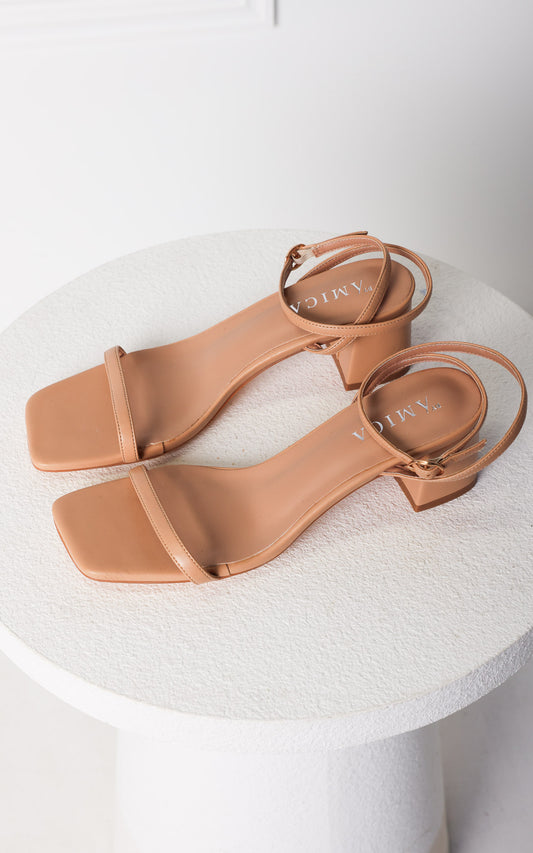 Vivica Block Heels - Nude