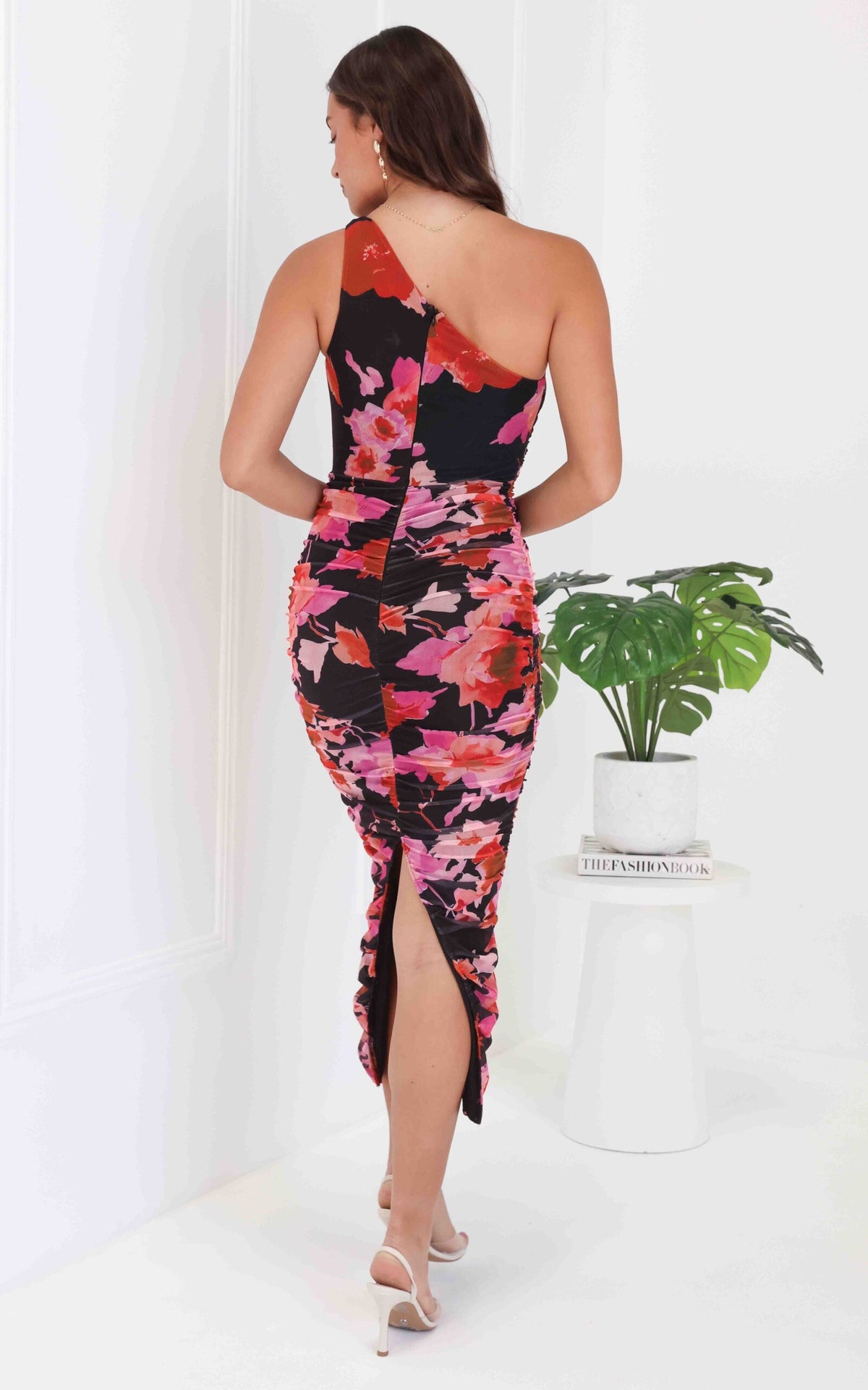 Wentworth Mesh Maxi Dress - Black Multi Floral