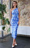 Wentworth Mesh Maxi Dress - Marine Blue Floral