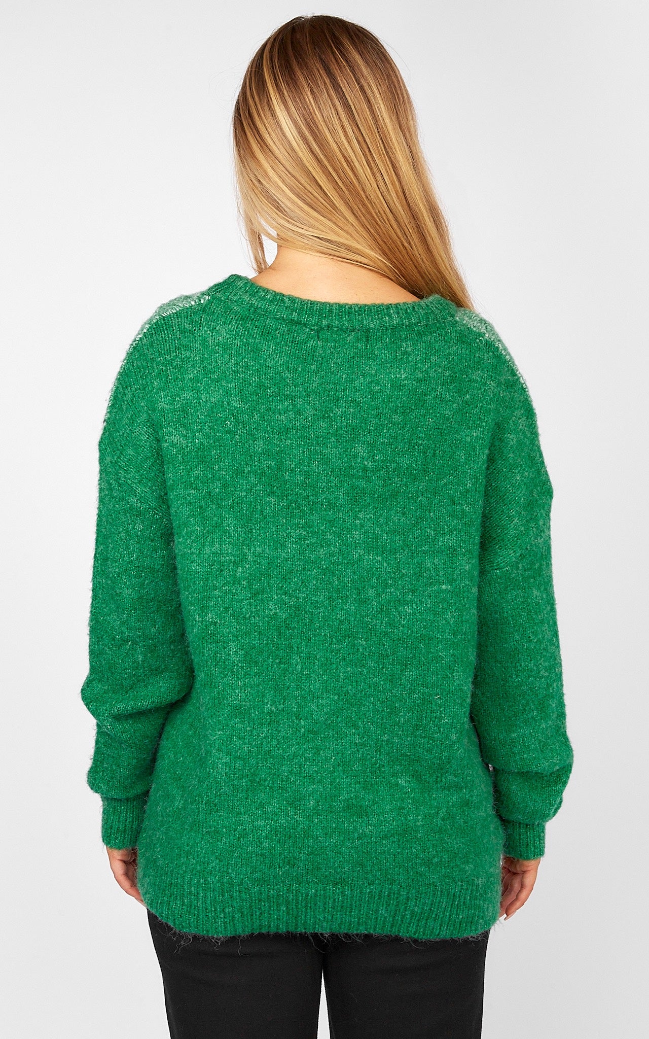 Wilma Knit - Green Leopard