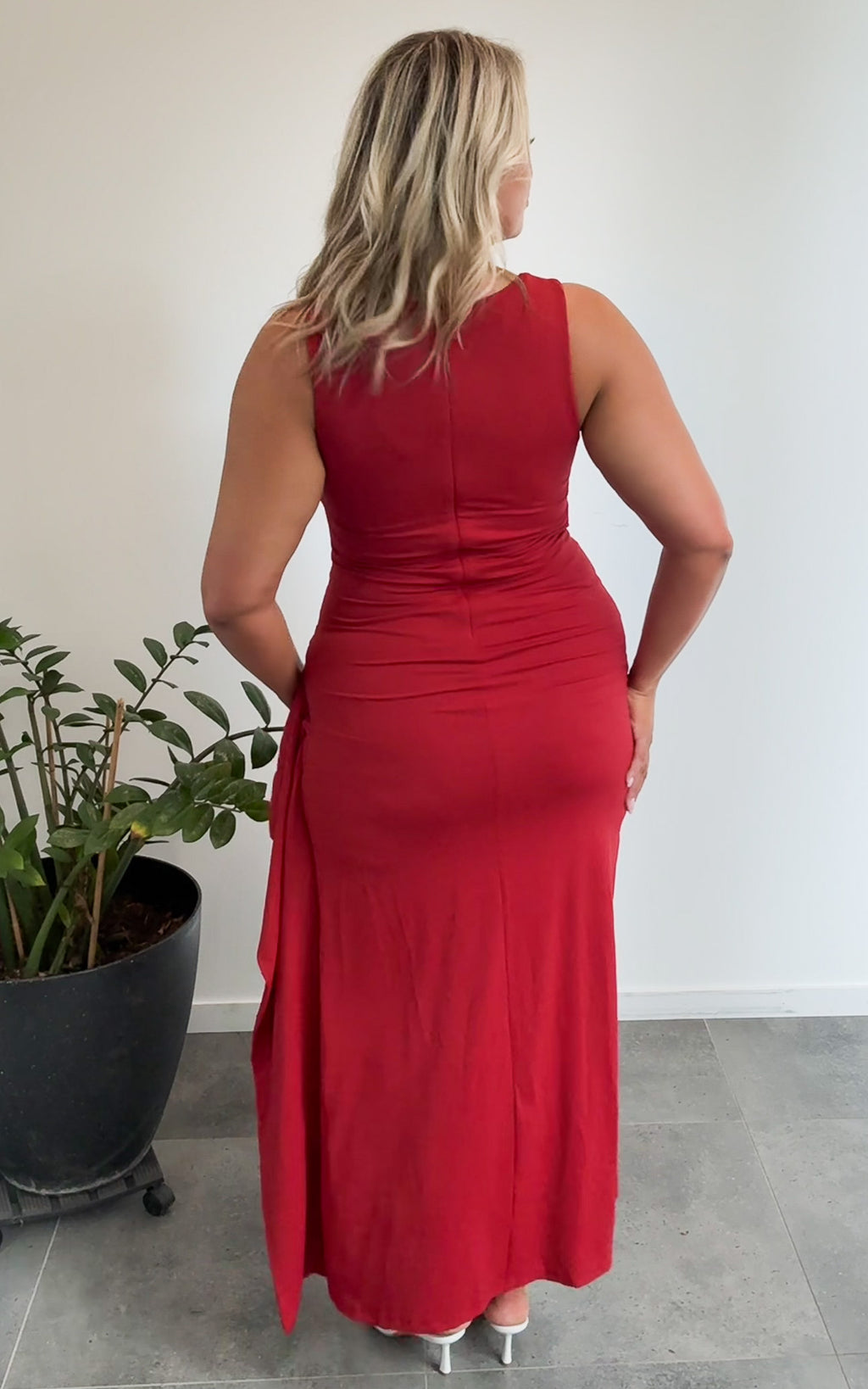 Yazmin Maxi Dress - Wine Red