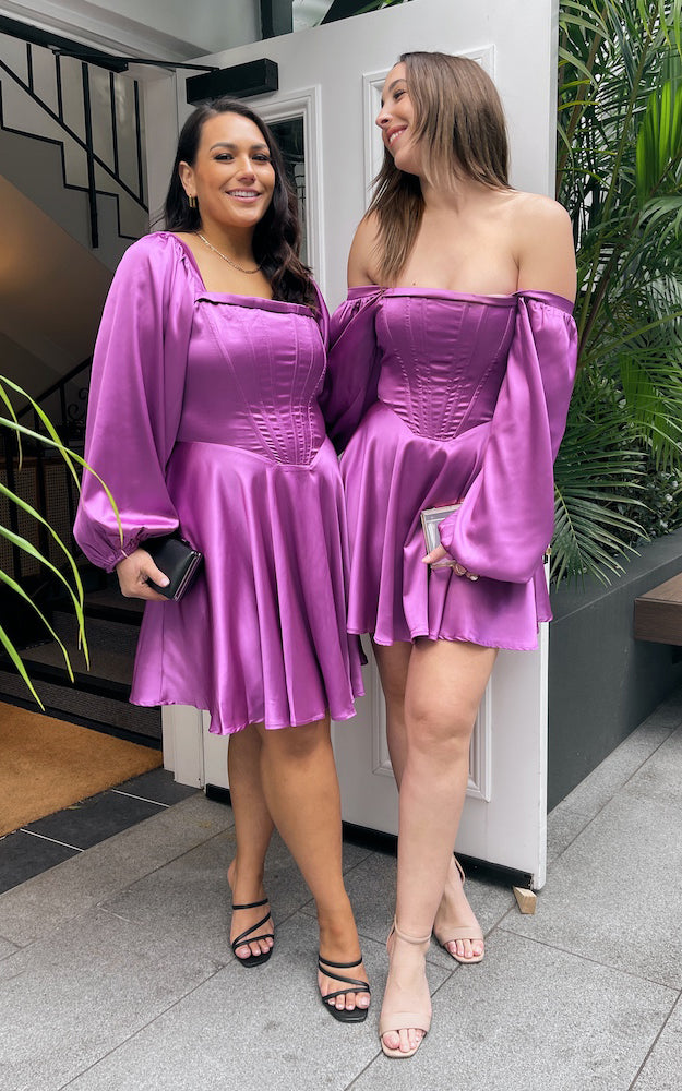 Yureka Dress - Eggplant