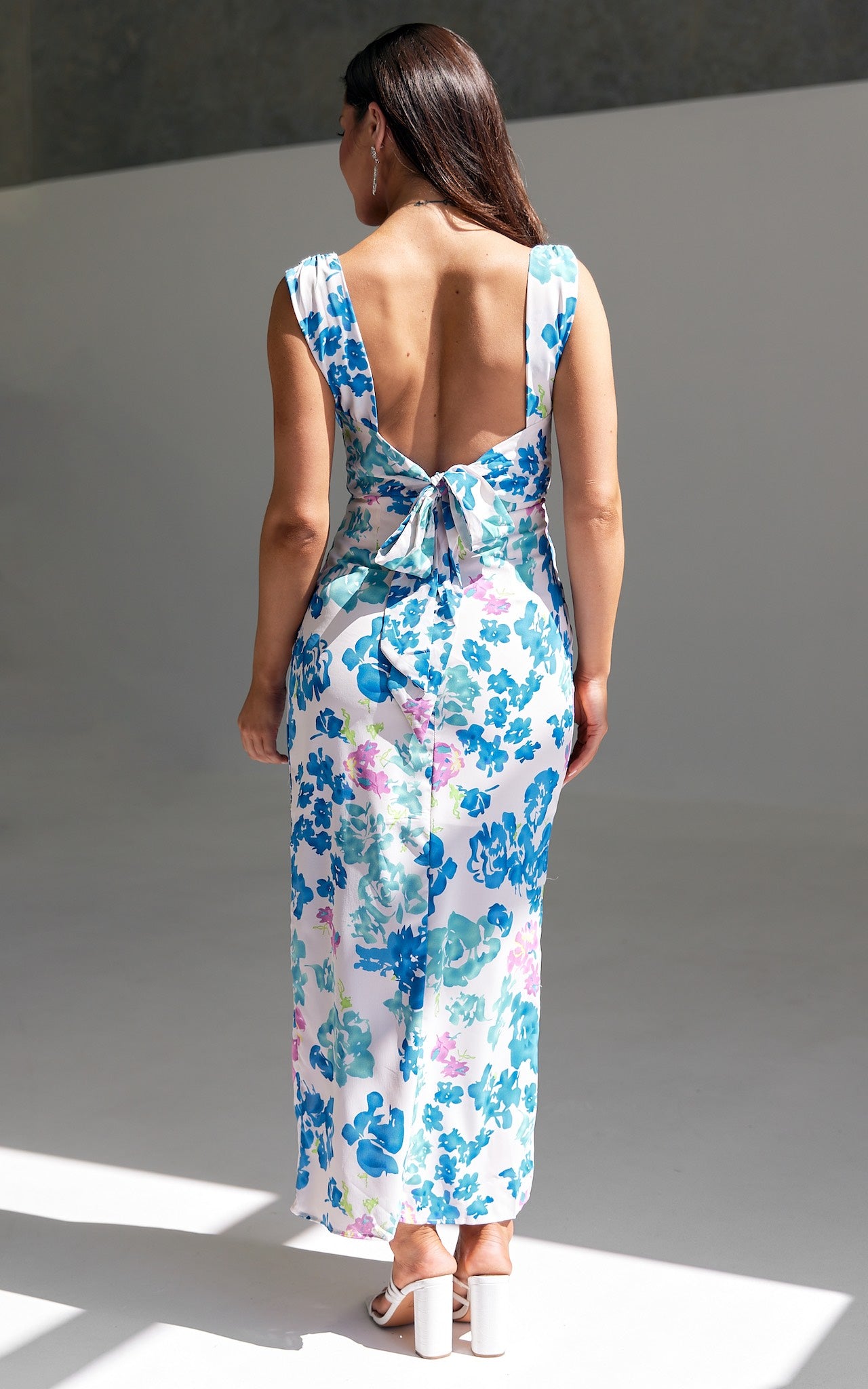 Zamira Maxi Dress - Blue Floral