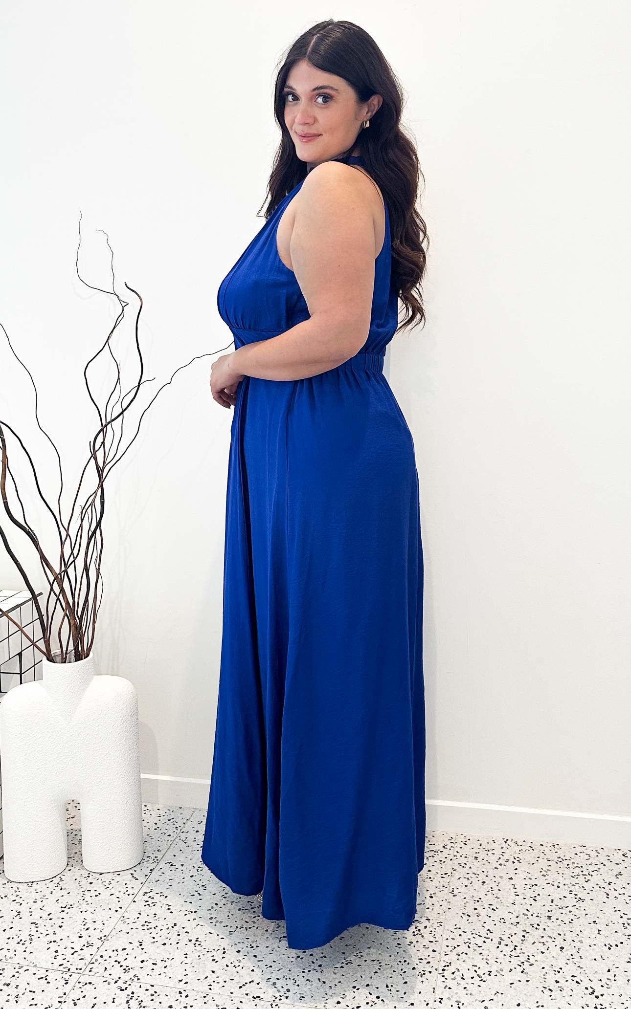 Zariko Maxi Dress - Cobalt Blue