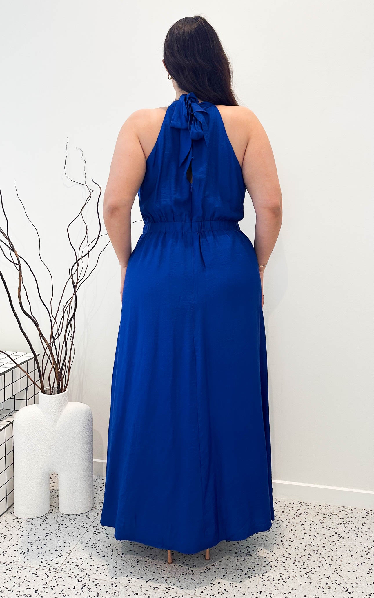 Zariko Maxi Dress - Cobalt Blue