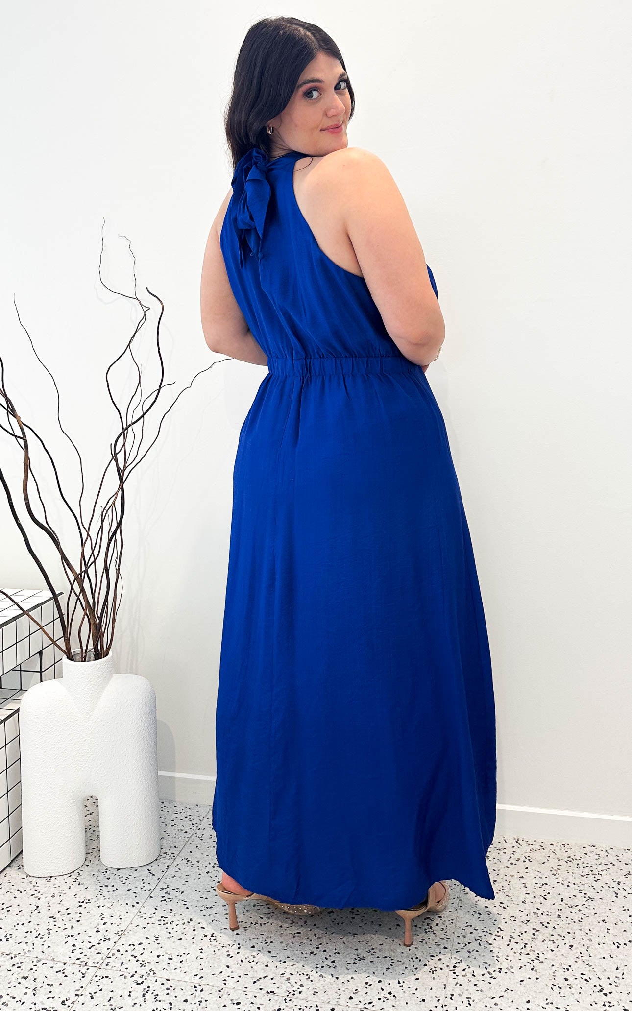 Zariko Maxi Dress - Cobalt Blue