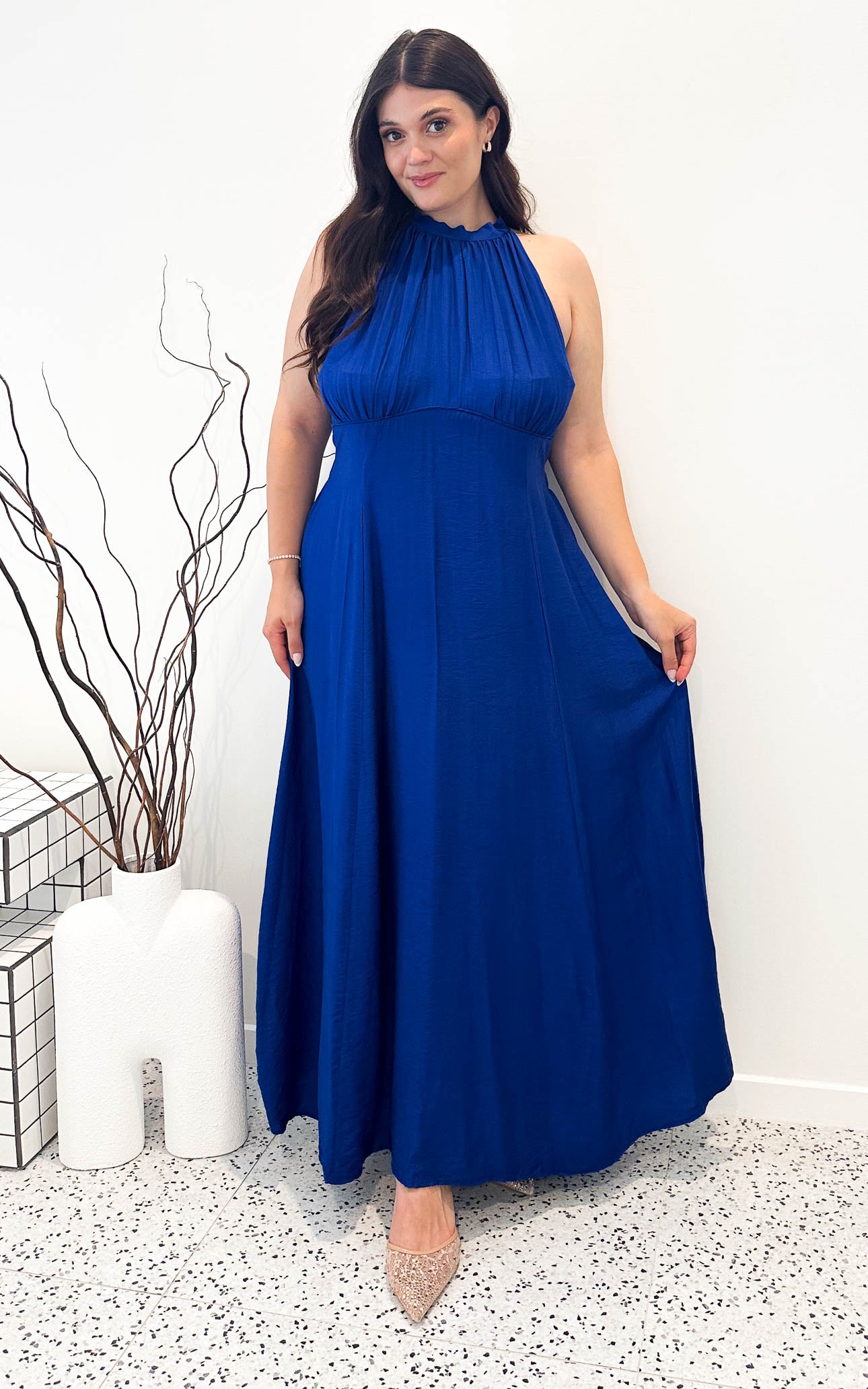 Zariko Maxi Dress - Cobalt Blue