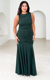 Zaya Maxi Dress - Dark Emerald