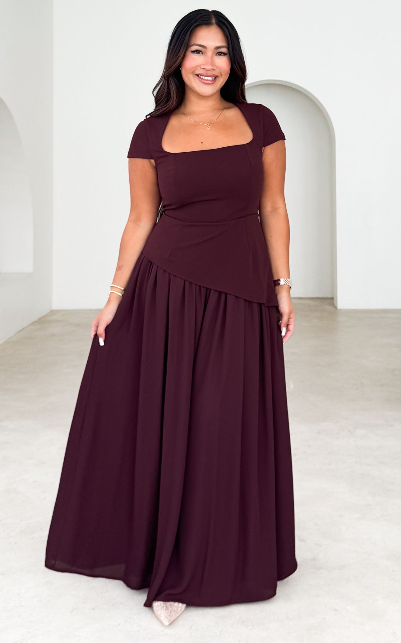 Zenia Maxi Dress - Plum