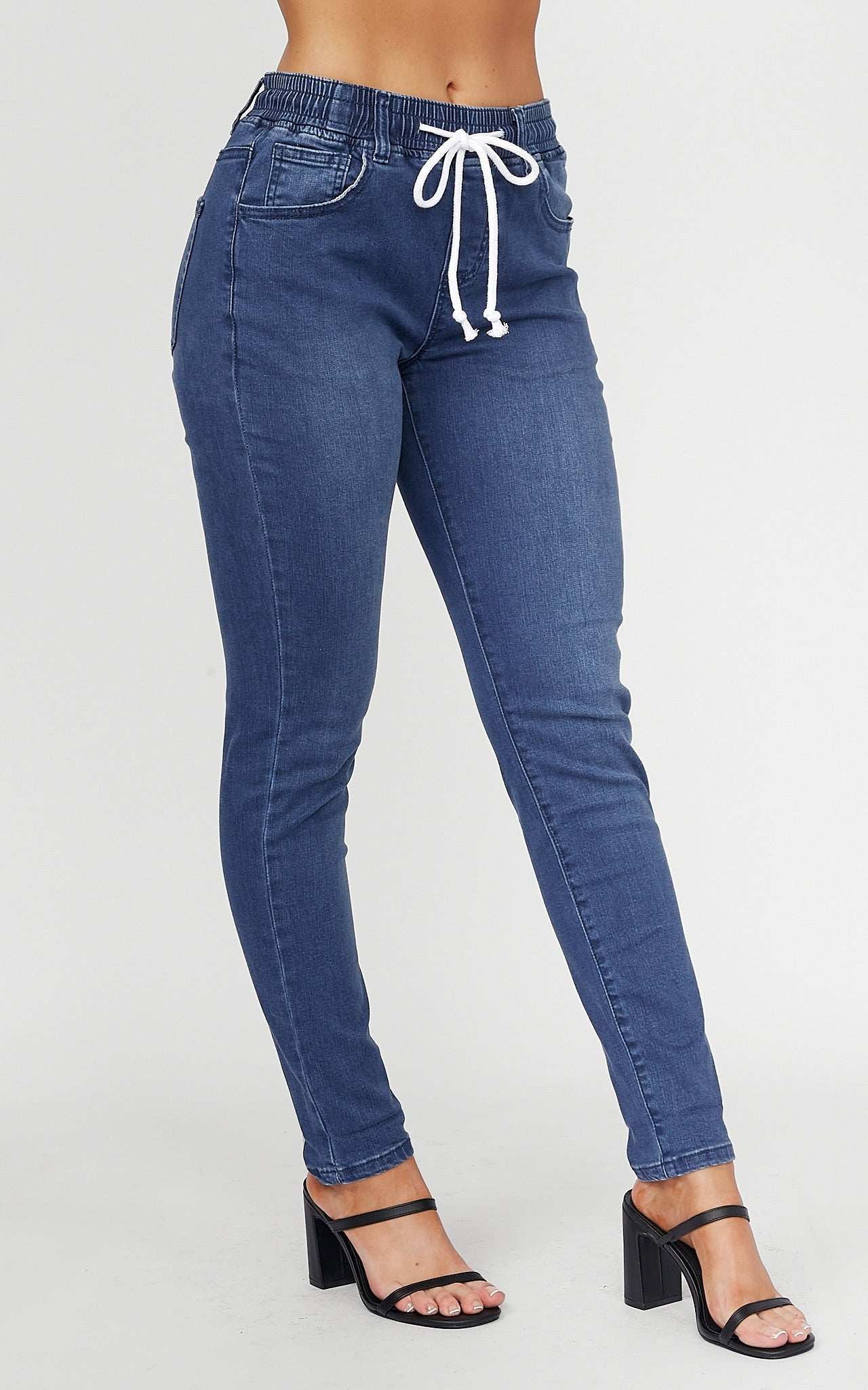 Zoey Joggers - Mid Blue