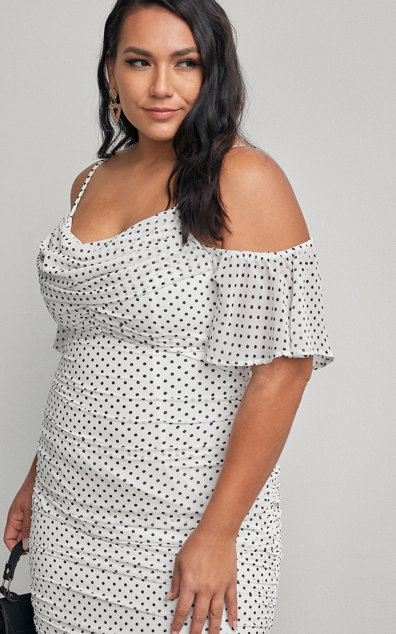 Zulu Dress - White Dots