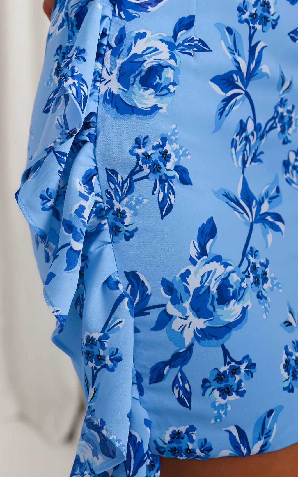 Zuri Mini Dress - Blue Floral