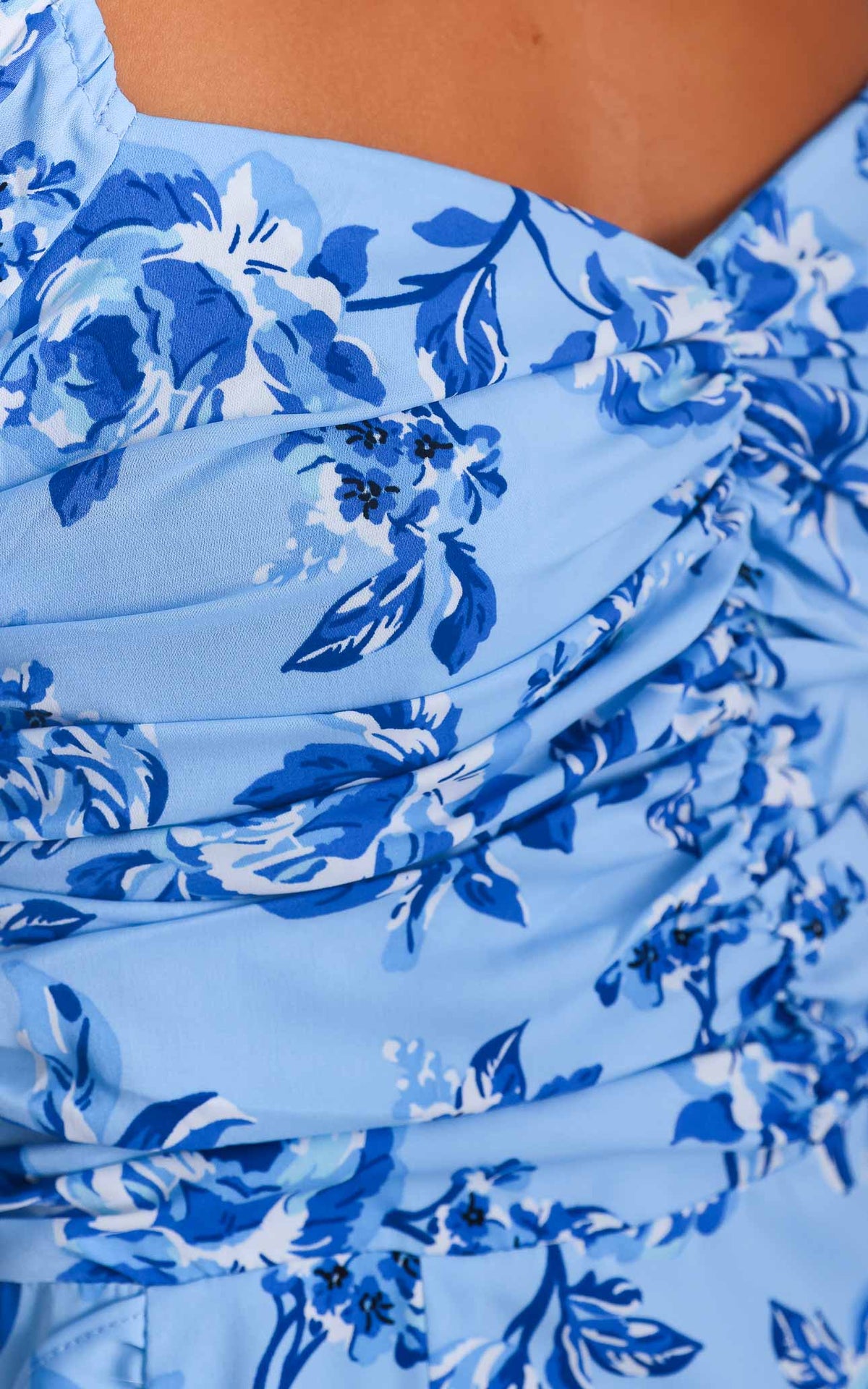 Zuri Mini Dress - Blue Floral