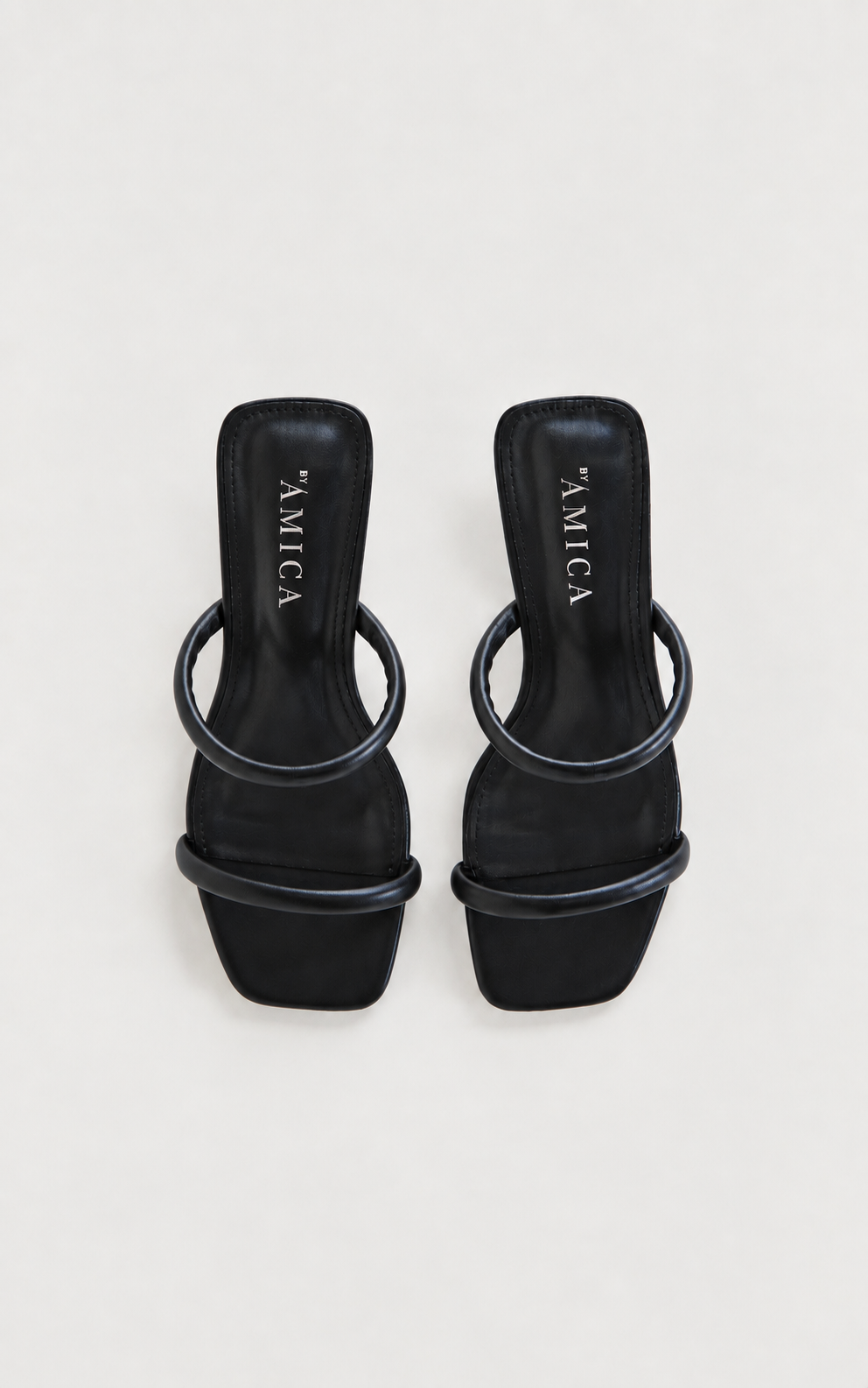 Zanele Block Mule Heels - Black
