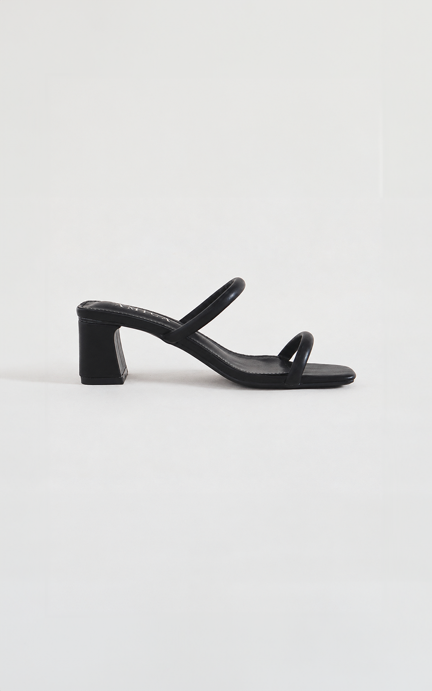 Zanele Block Mule Heels - Black