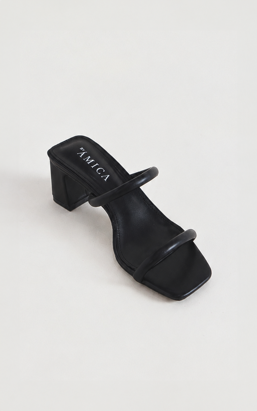 Zanele Block Mule Heels - Black
