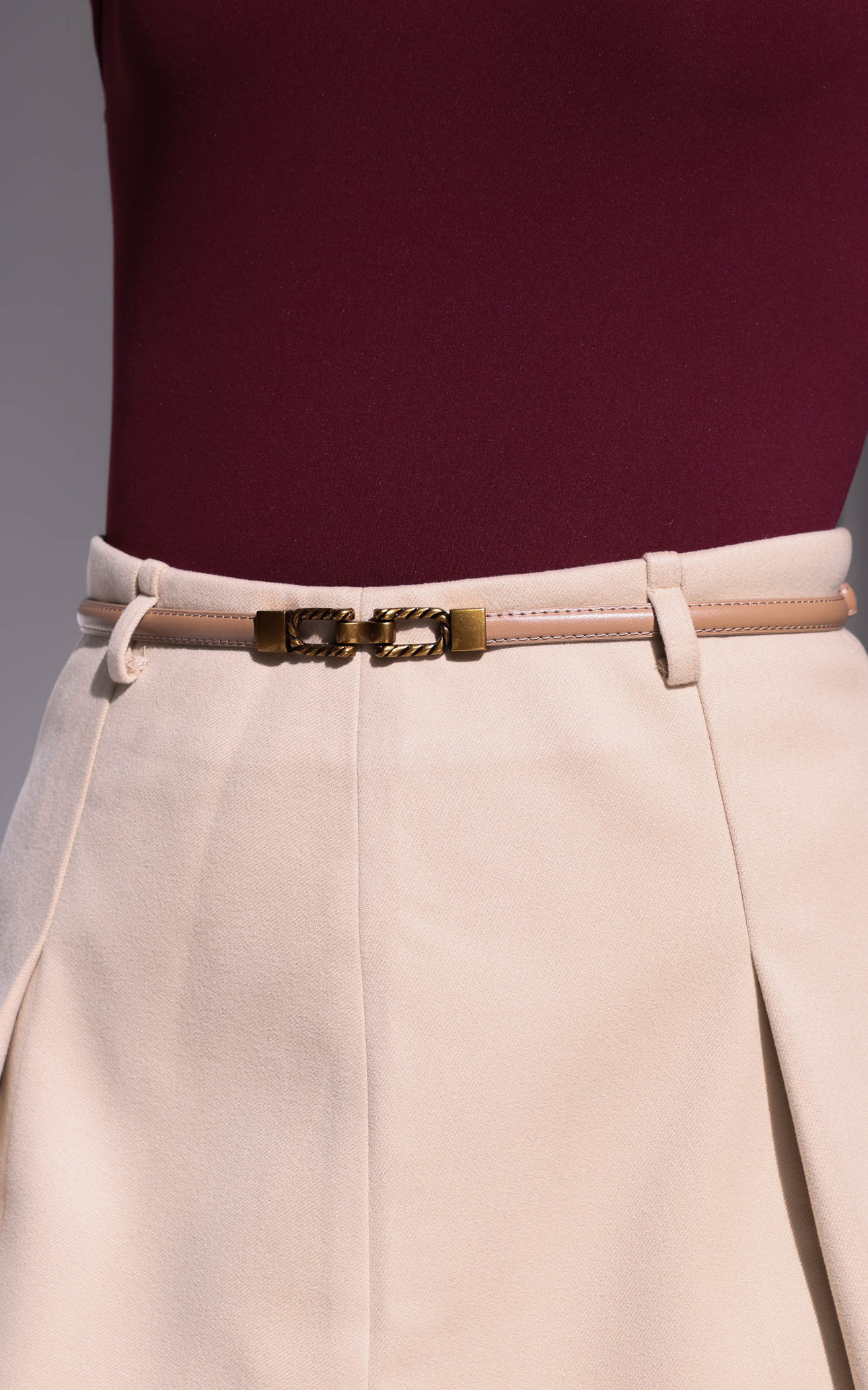 Zankov Belt - Taupe U Braid