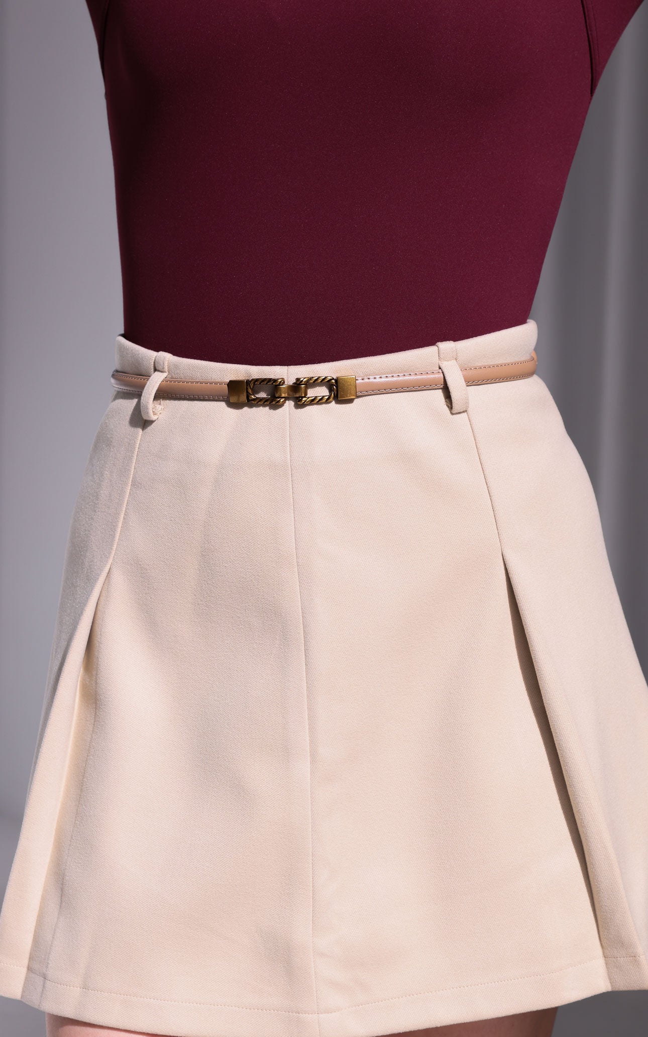 Zankov Belt - Taupe U Braid
