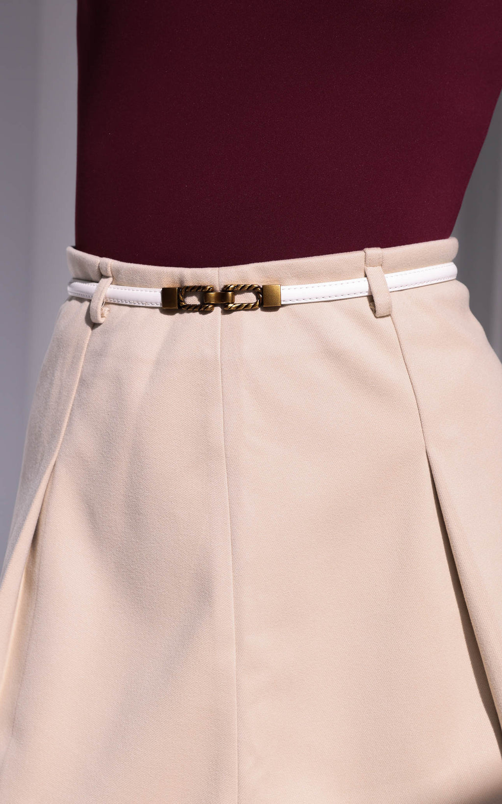 Zankov Belt - White U Braid