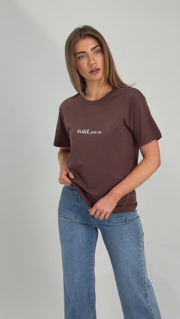 Ricco Unisex Tshirt - Chocolate Brown