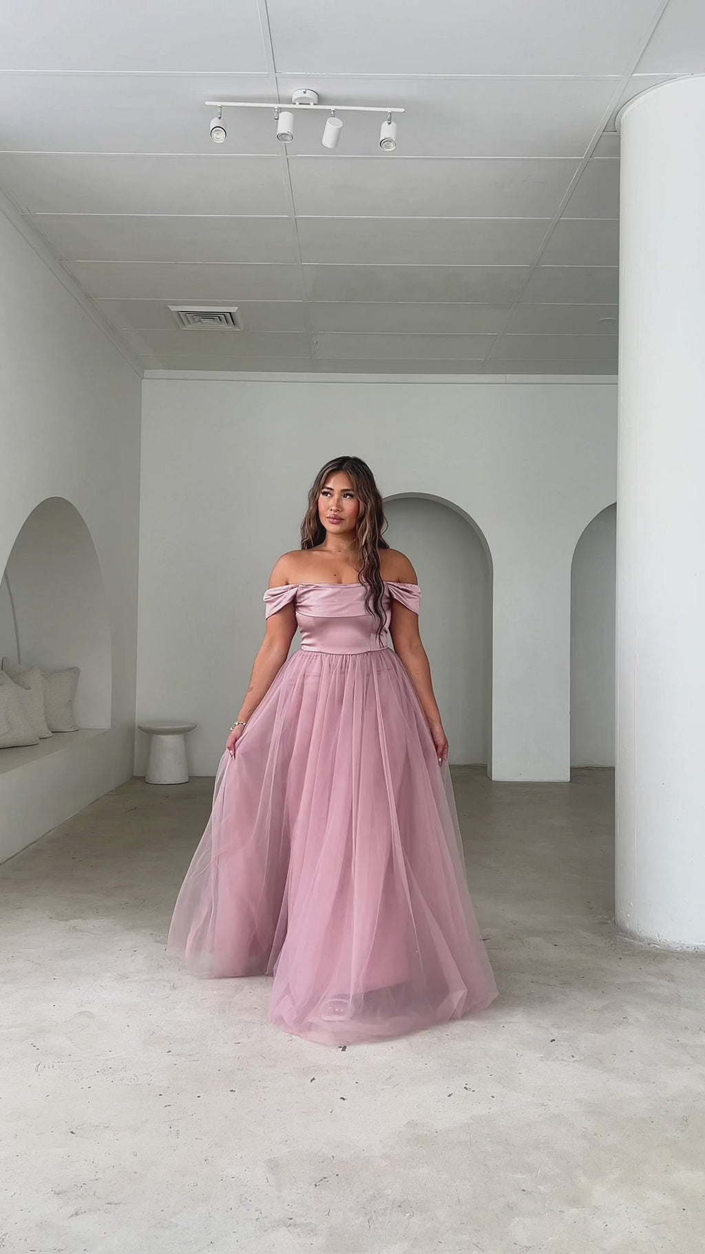 Parilio Maxi Dress - Dusty Mauve