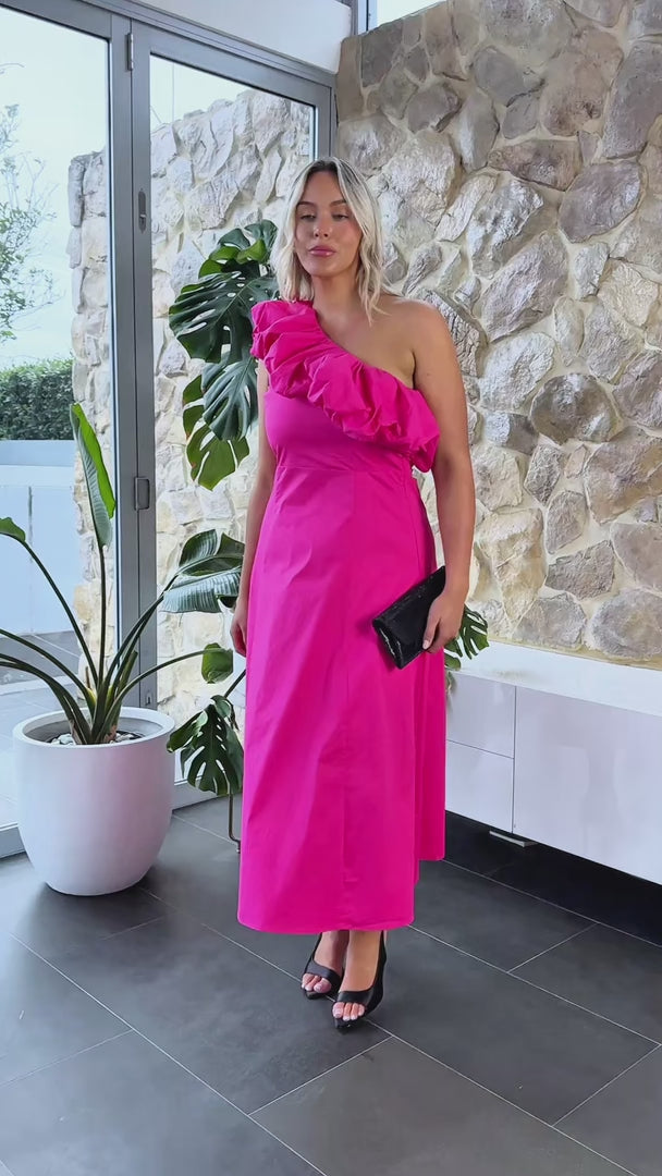 Vesper Maxi Dress - Hot Pink