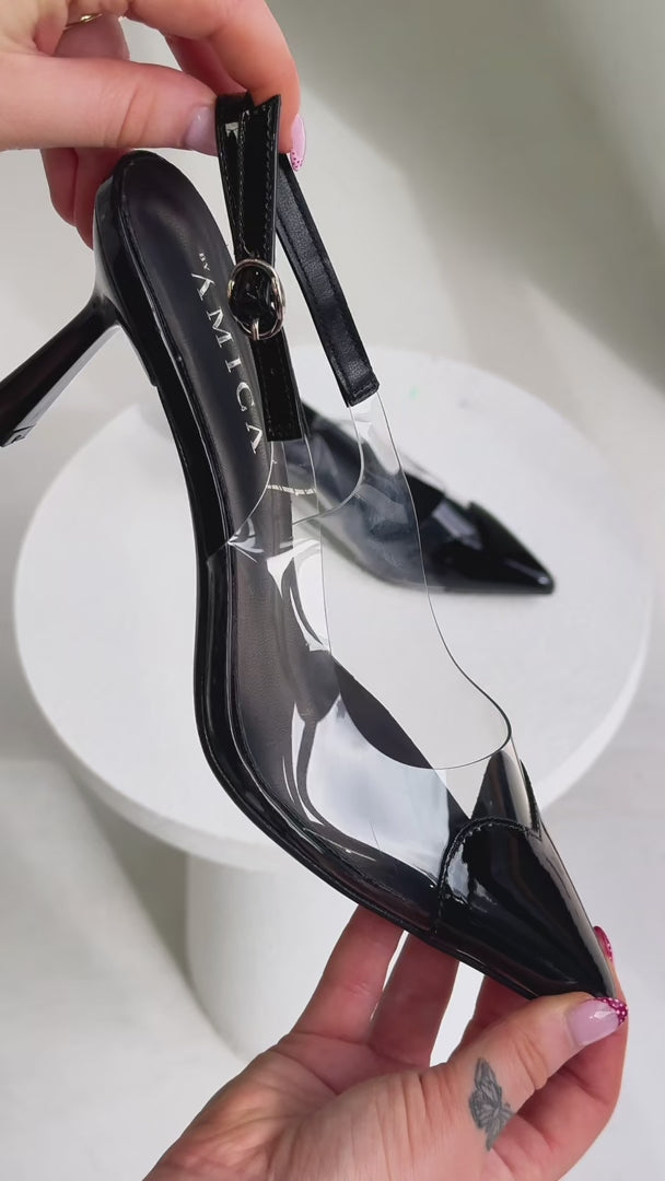 Angelmay Slingback Heels - Black