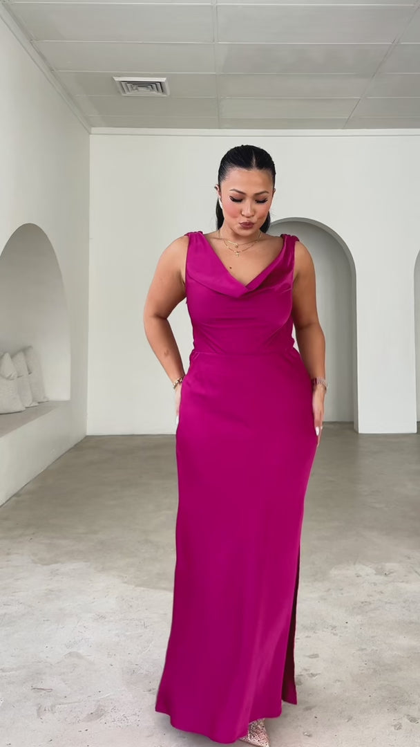 Schiffer Maxi Dress - Plum