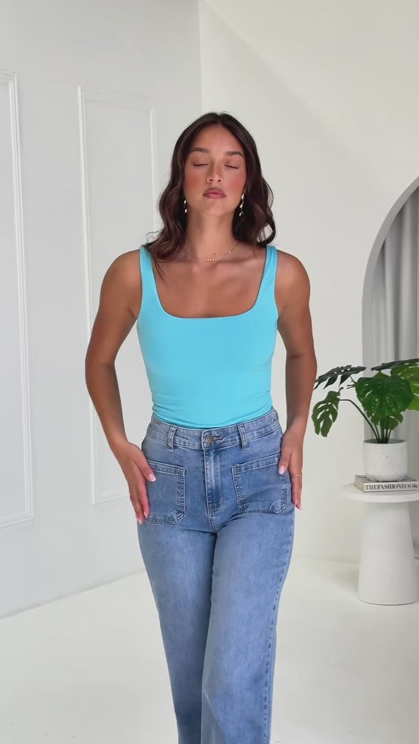 Pamela Bodysuit - Light Blue